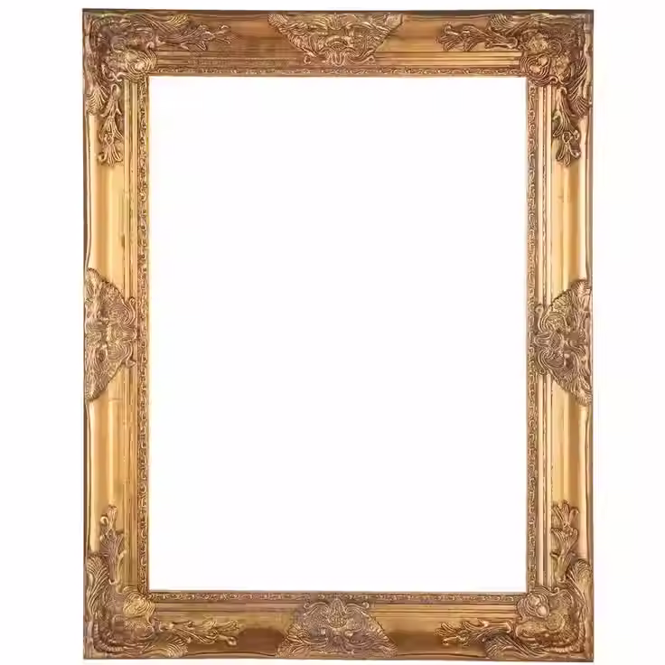 Antique gold frame from Hobby Lobby
