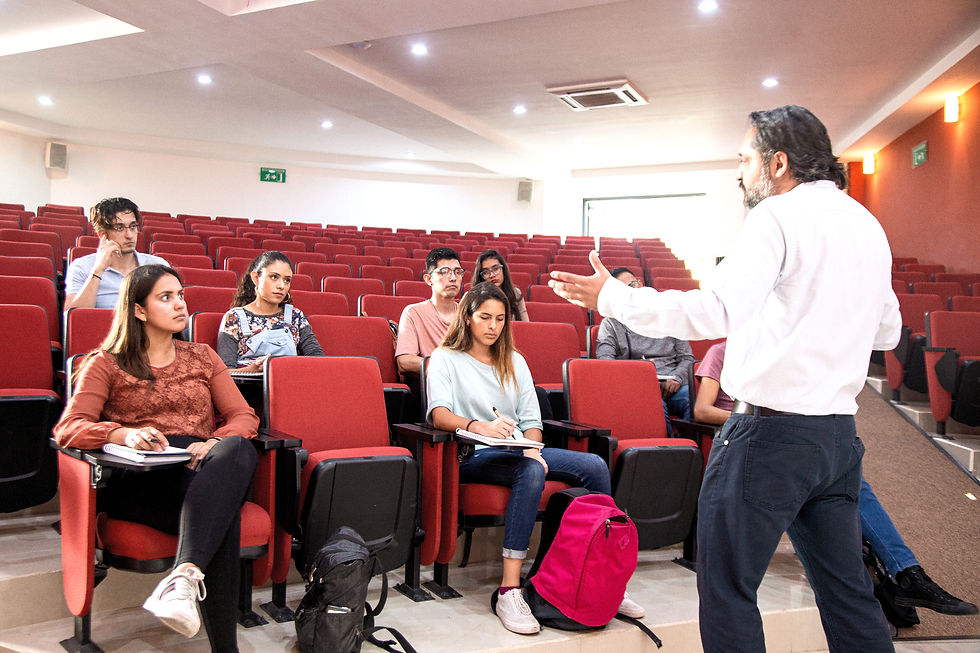 Alunos, professor e seu ensino