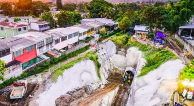 MOP avanza obras de mitigación en colonia Lomas de Miramonte, San Salvador