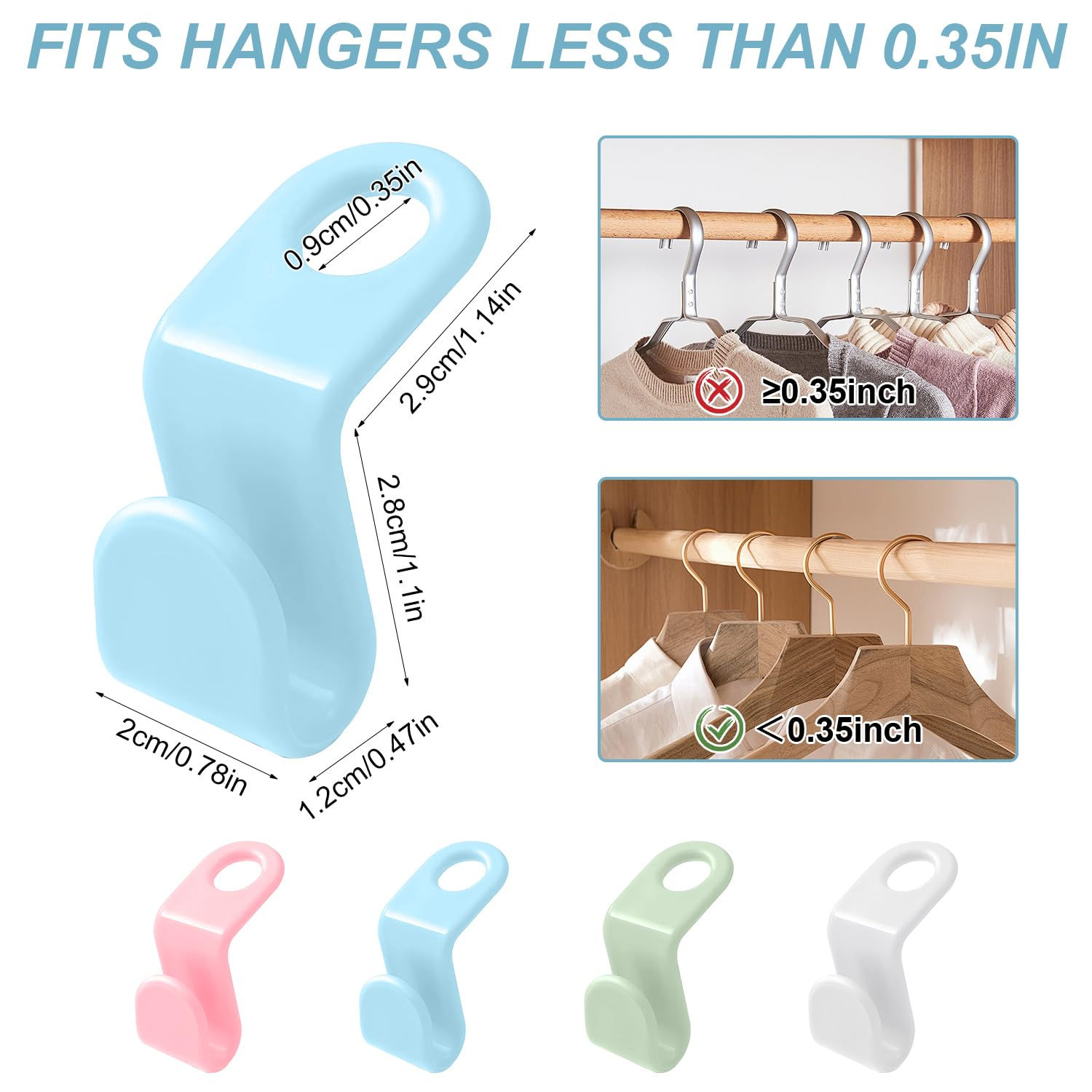 Space-Saving Hanger Hooks – Transform Your Closet Instantly