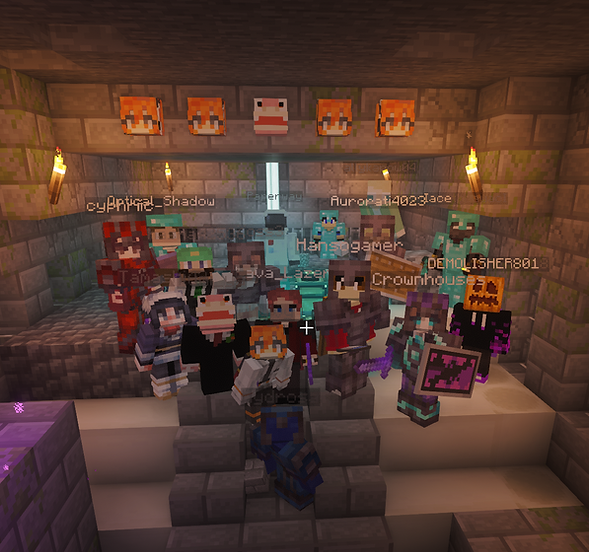 Members of Stillwater SMP are ready for the dragon fight