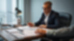 show a insurance agent explaining policy with lot of documents on table .jpg