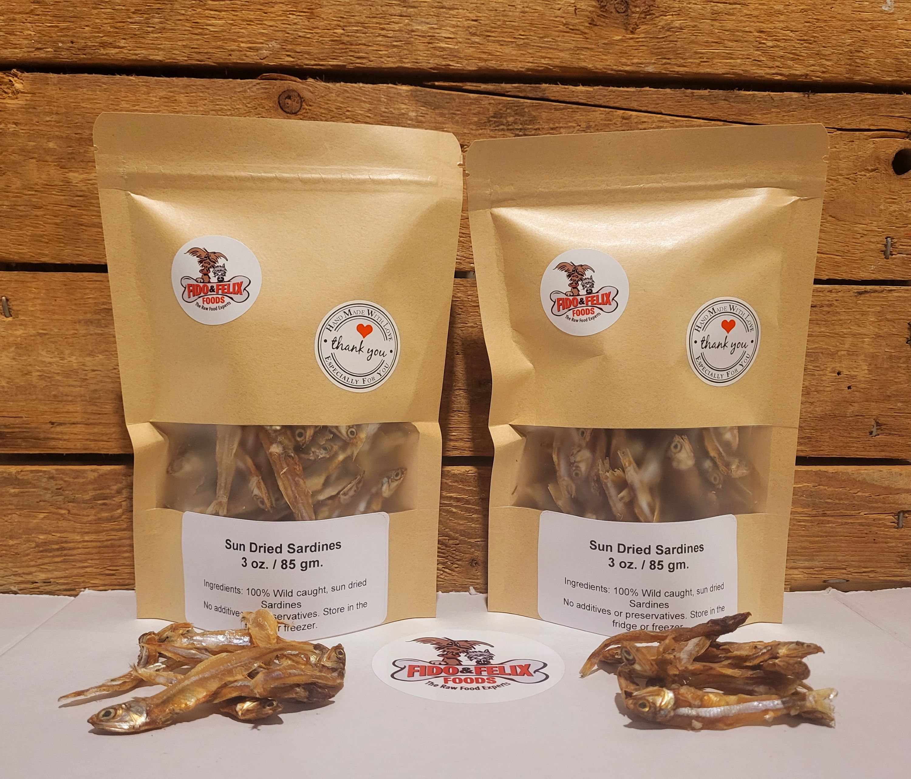 Sun Dried Sardines, 85g - Pet Treats for pets