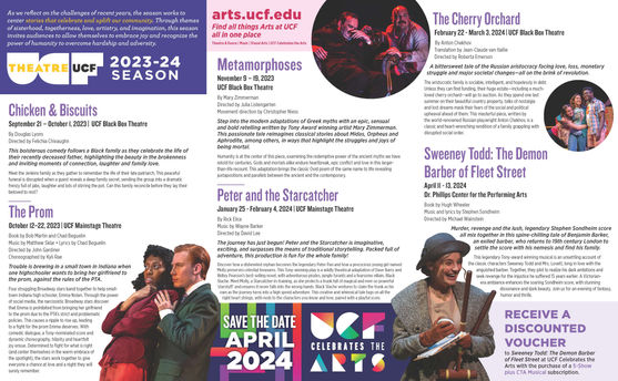 Theatre UCF 2023-24 Season Brochure - Inside