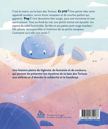 Illustration livre jeunesse la petite tortue albinos. Ecrit par Annie Petit, édité par Plume de Notou, illustré par Helene Let