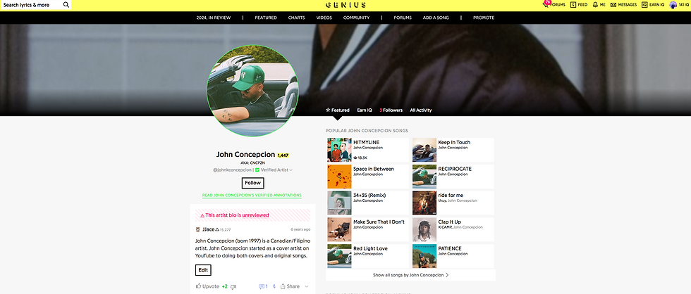 Thumbnail: Genius Profile + Bio Creation