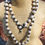 Thumbnail: 34" long Freshwater Pearl and Leather necklace