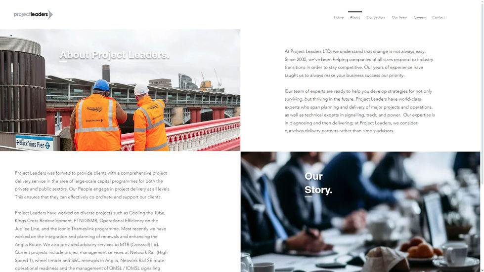 "Completed railway infrastructure project managed by Project Leaders LTD, demonstrating their expertise in delivering large-scale rail projects with precision and excellence."