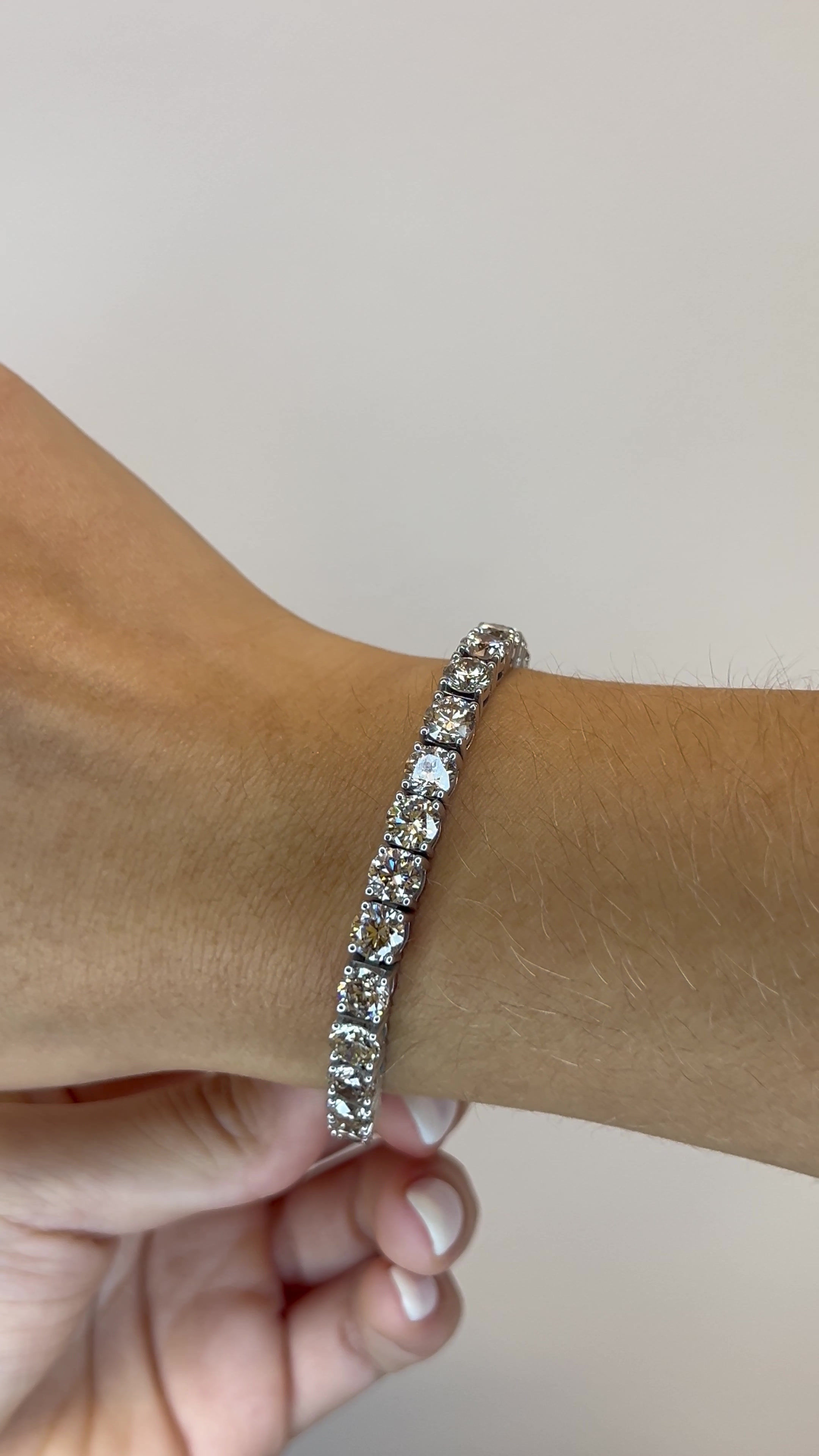 22.06ct Round Bracelet-Tennis