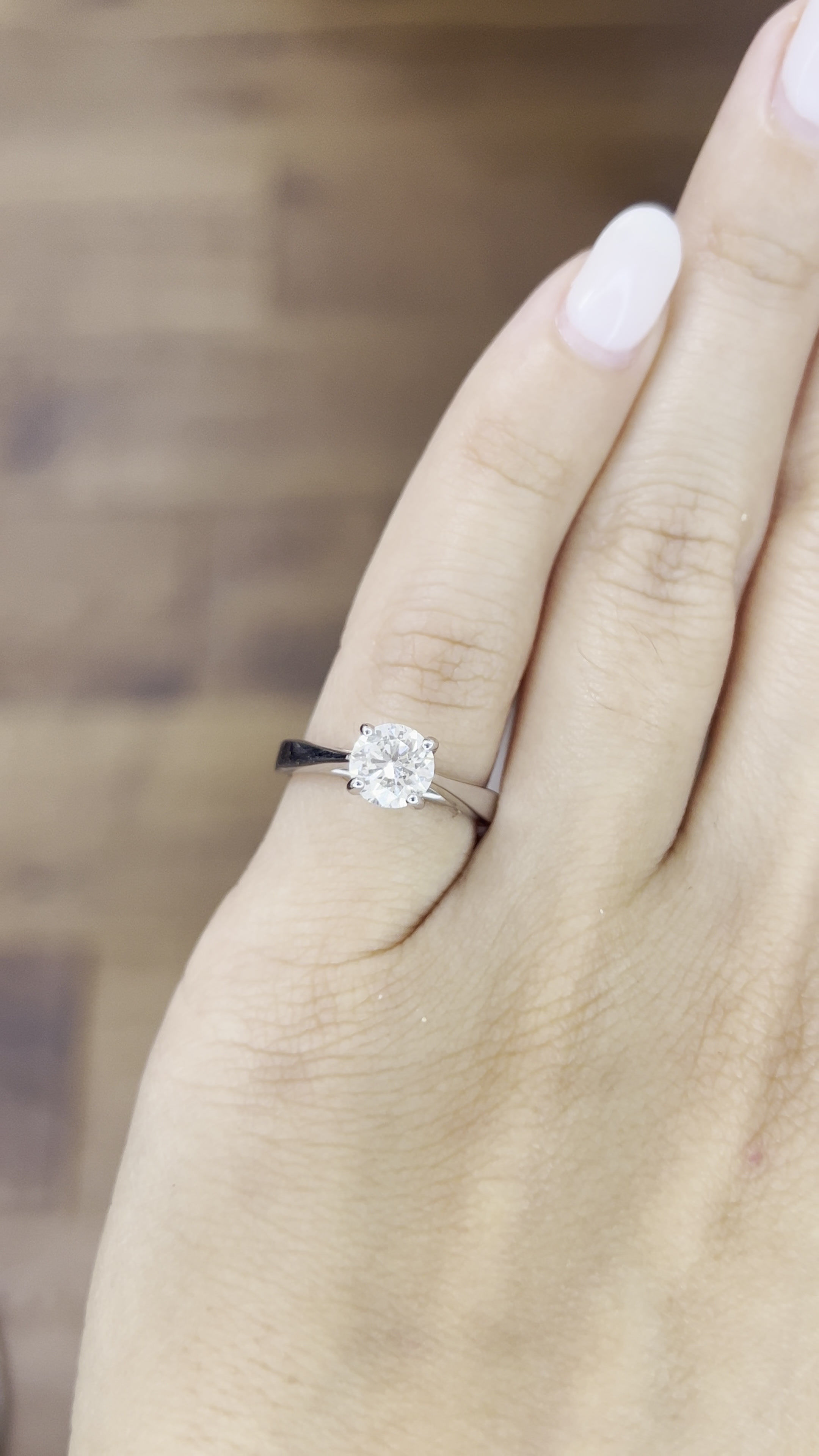 1ct Round Ring