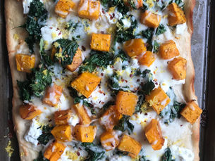 Fall Harvest Pizza: Butternut Squash and Kale