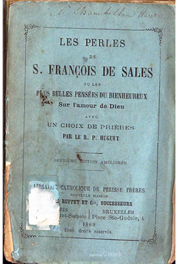 Les perles de S. François de Sales