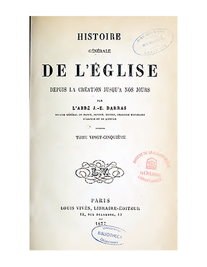 Histoire générale de l’église - Tome 25