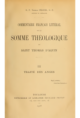Commentaire français littéral de la Somme Théologique de Saint Thomas d'Aquin (Tome 3)