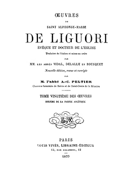 Œuvres de Saint Alphonse de Liguori - Tome 20