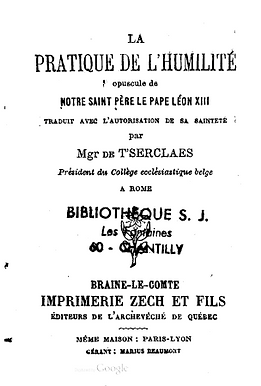 La pratique de l'humilité