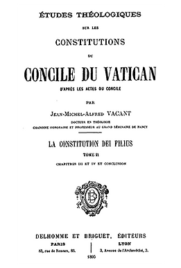 Études théologiques sur les constitutions du concile du Vatican - Tome 2 