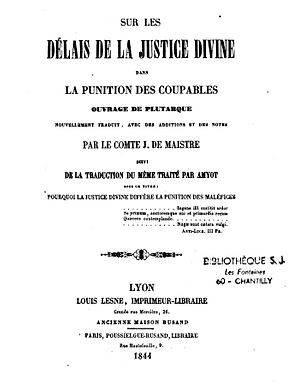 Sur les délais de la justice divine dans la punition des coupables