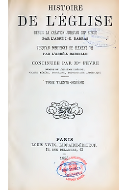 Histoire générale de l’église - Tome 36