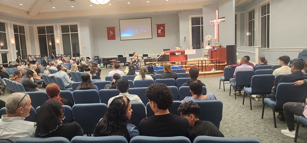 Guests participating in interactive dance class at gala event