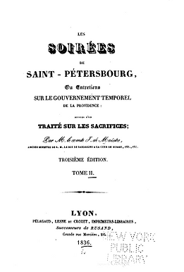 Les soirées de Saint-Pétersbourg - Tome 2