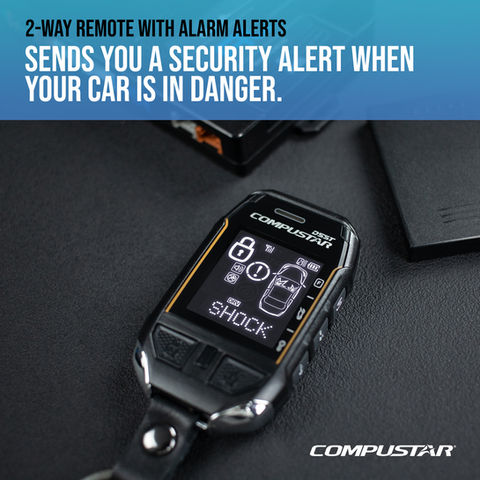 Compustar 2-way security system alerting to attempted break-in