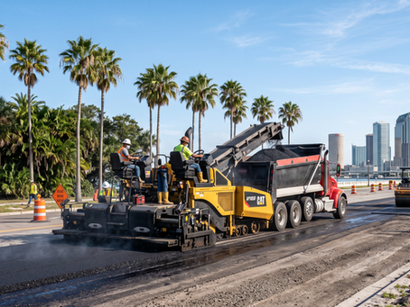commercial asphalt paving contractor job costing tampa florida