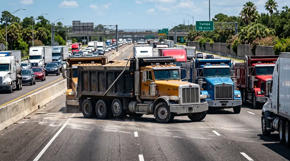 idle dump trucks in traffic heavy civil job costing leaks