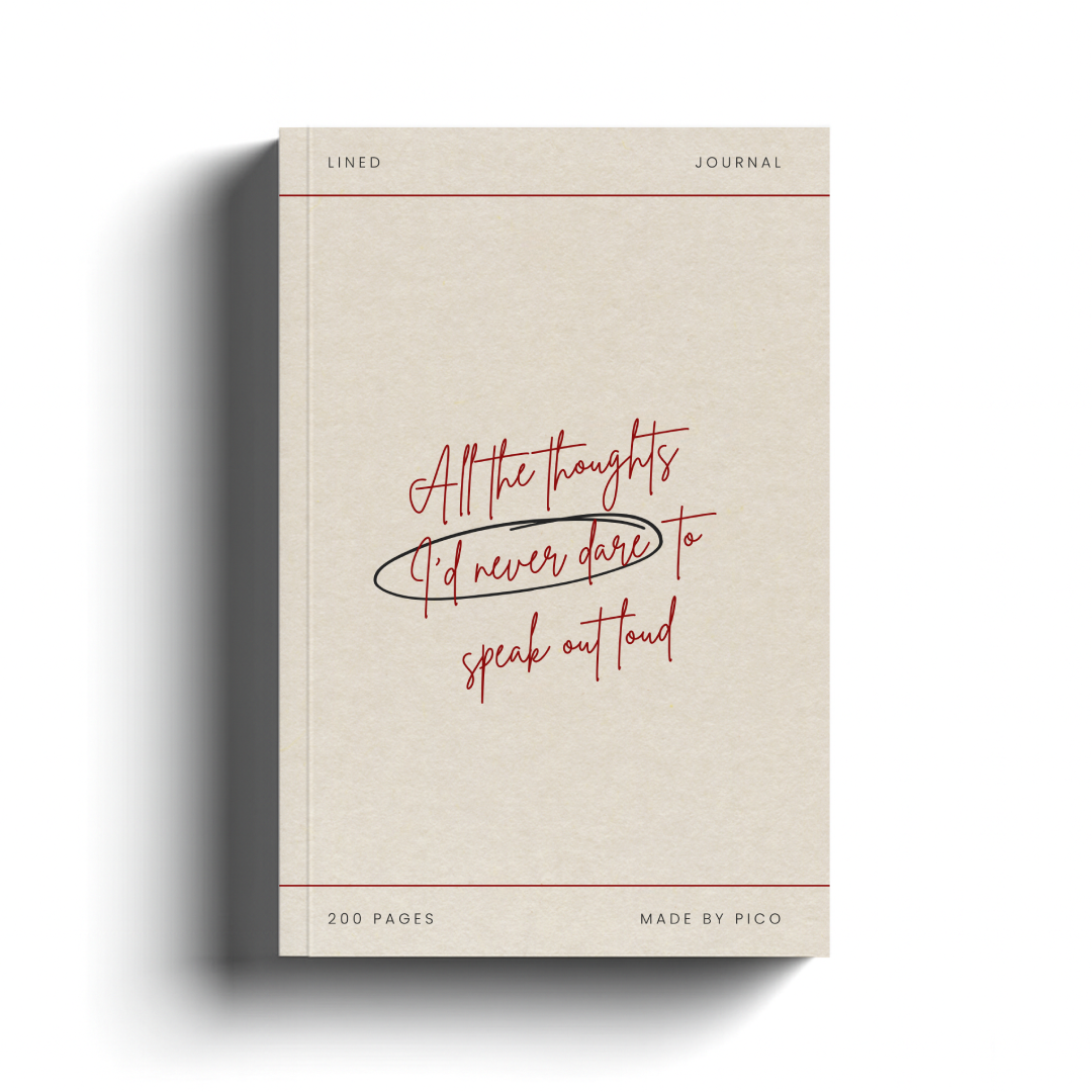 All The Thoughts I'd Never Dare To Speak Out Loud Journal