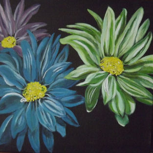 Tracey's Flowers 10x10 acrylic 100.00