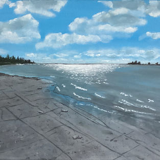 Misery Bay Alvars 16x13 acrylic framed 250