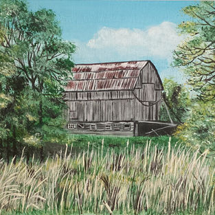 Still Standing 18x15 framed acrylic 250