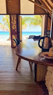 Kitchenette du bungalow plage