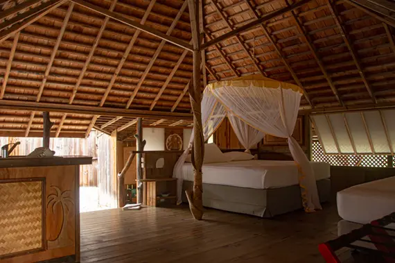 Chambre du bungalow Jardin