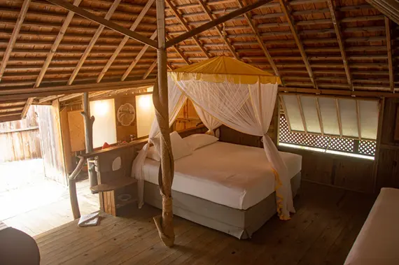 Chambre du bungalow Jardin