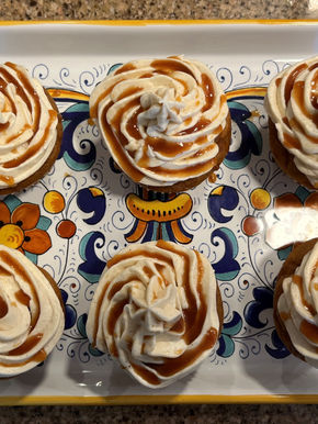 Pumpkin Muffins with Buttercream Frosting
