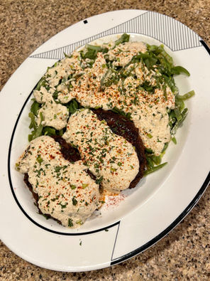 Hamberger Steaks in a Sour Cream Sauce