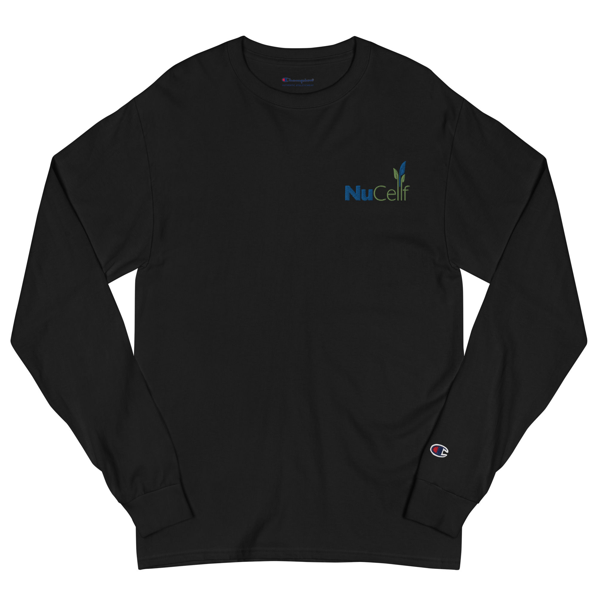 Embroidered Men's Champion Long Sleeve Shirt