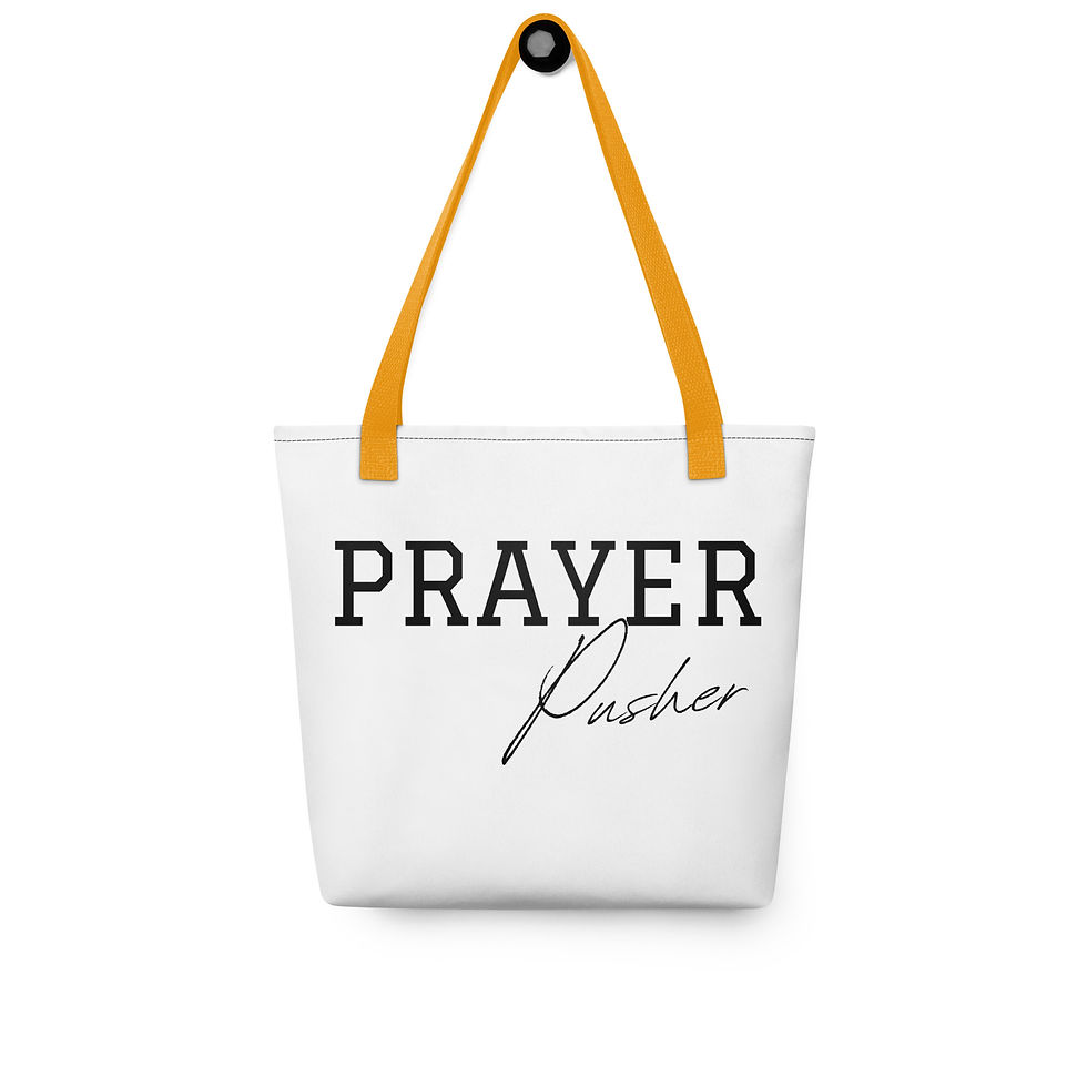 Thumbnail: Prayer Pusher Tote bag