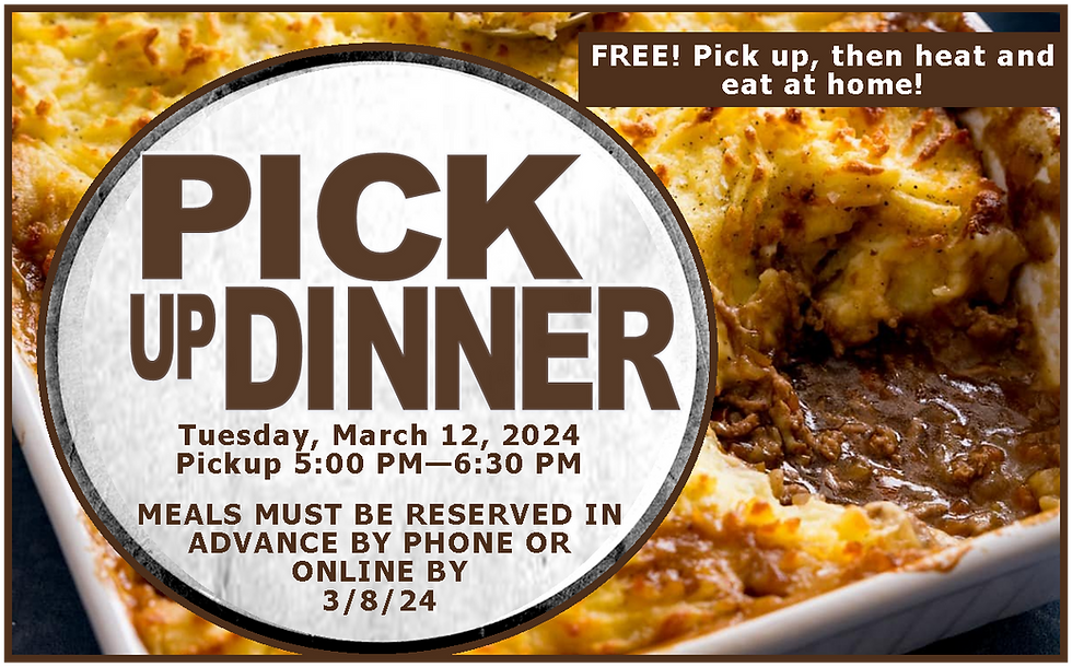 March Pick Up Meal 2024 (Shepherd's Pie)