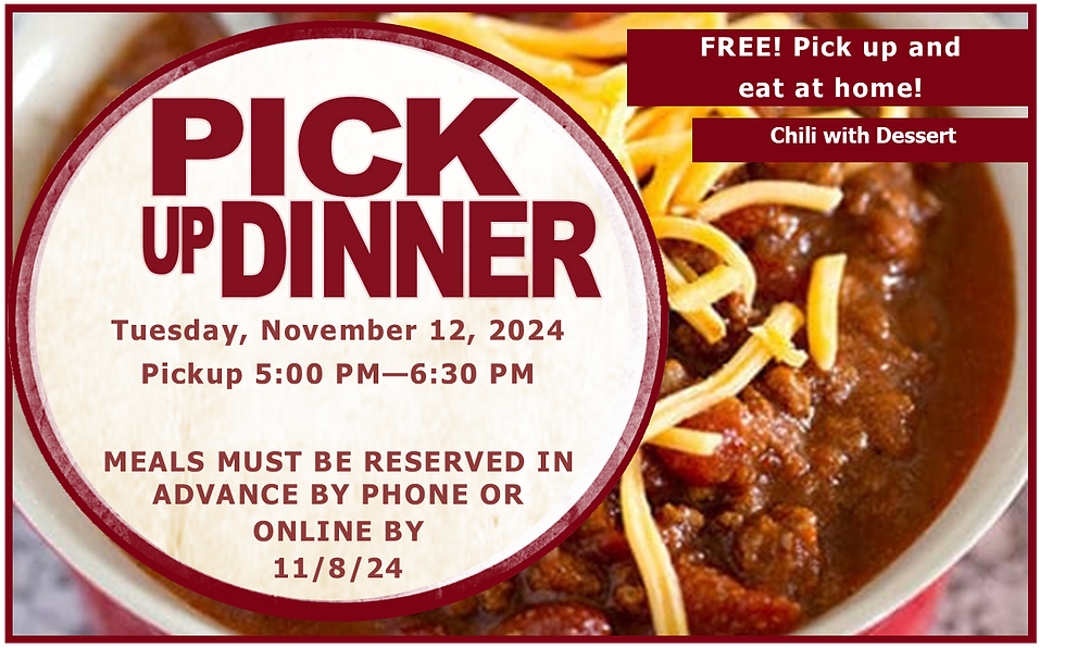 November Pick-Up Meal (Chili)