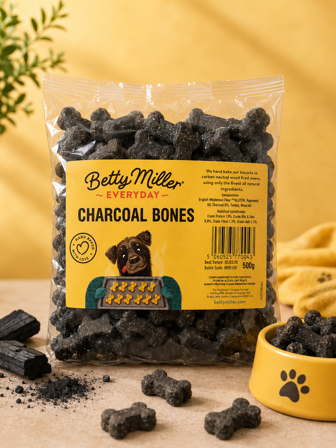 Betty Miller Grain Free Charcoal Bones 500g
