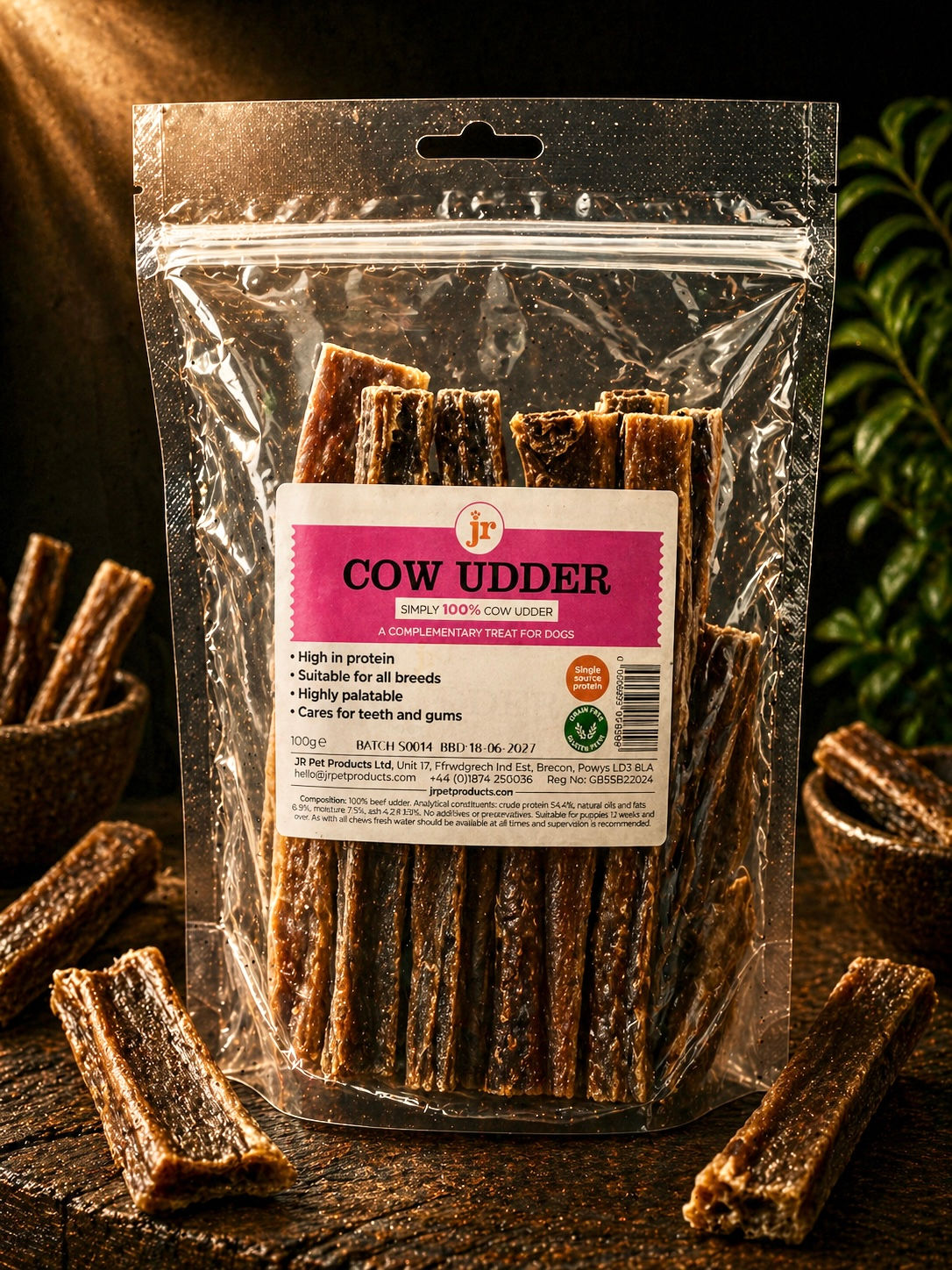 Jr Cow Udder Sticks 100g