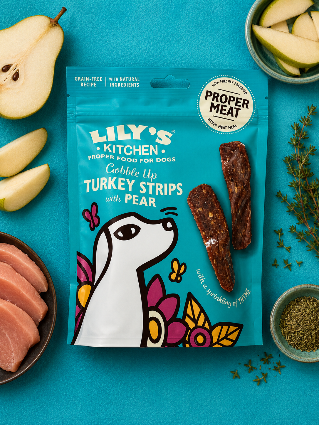Lily's Kitchen Turkey Strips with Pear
