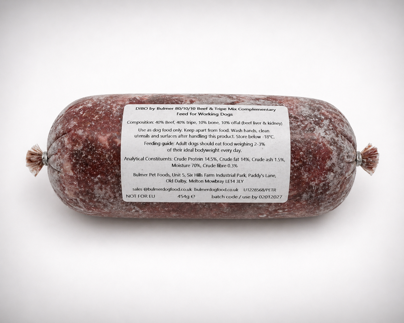 Dibo by Bulmer: Beef & Tripe Mix 454g
