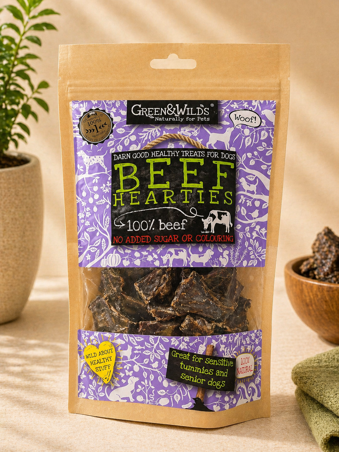 Green & Wild's Beef Hearties 140g