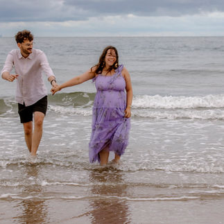 Schwangerschaftsfotoshooting am Meer in Vlissingen.