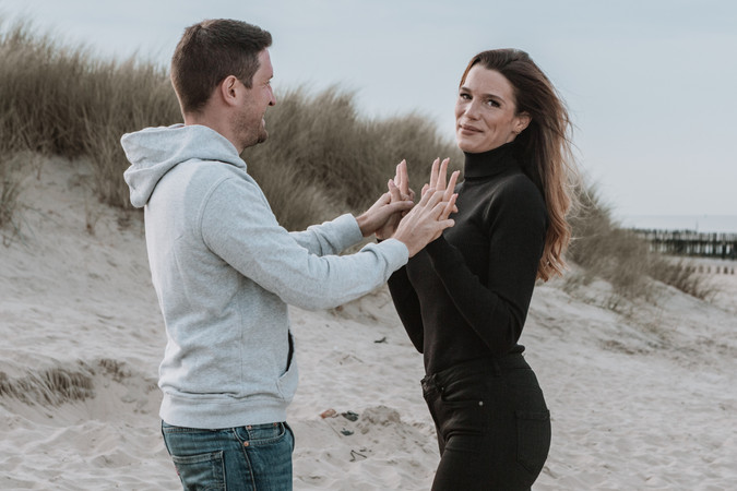 Duits fotomodel en partner in Breskens