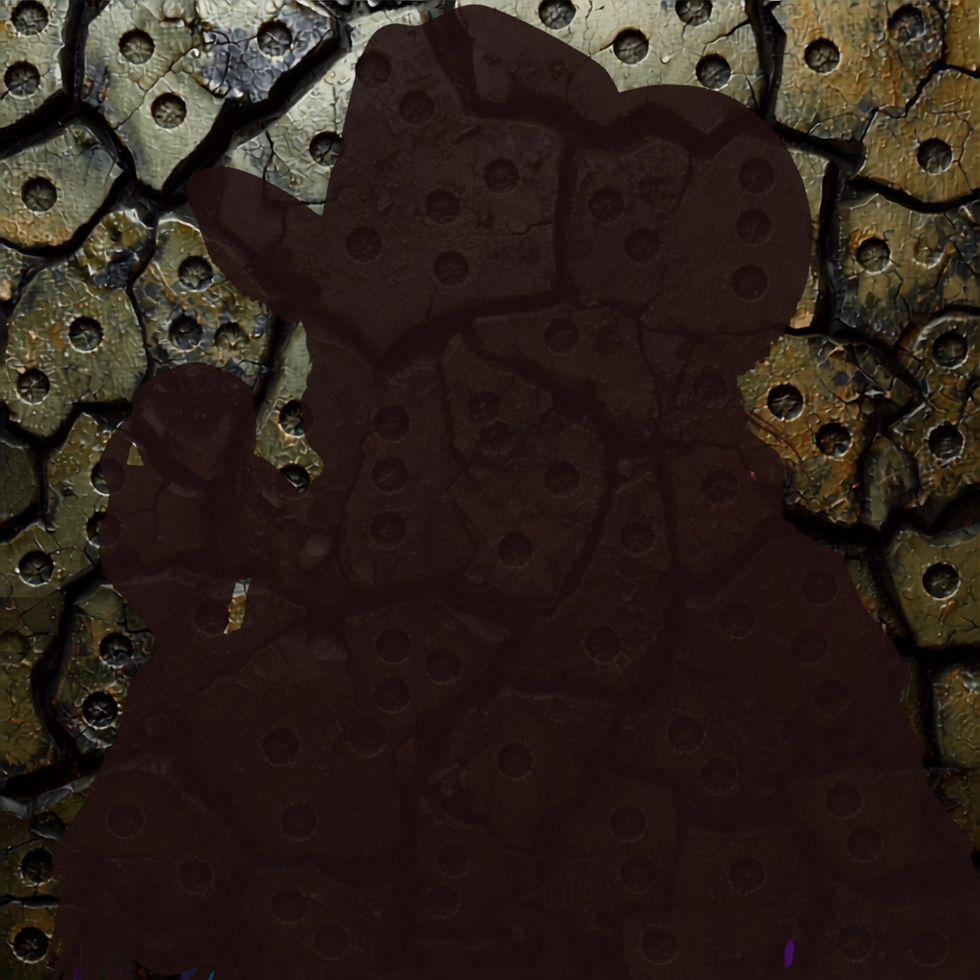 Dark weathered stone brick wall in Goo-Q Universe