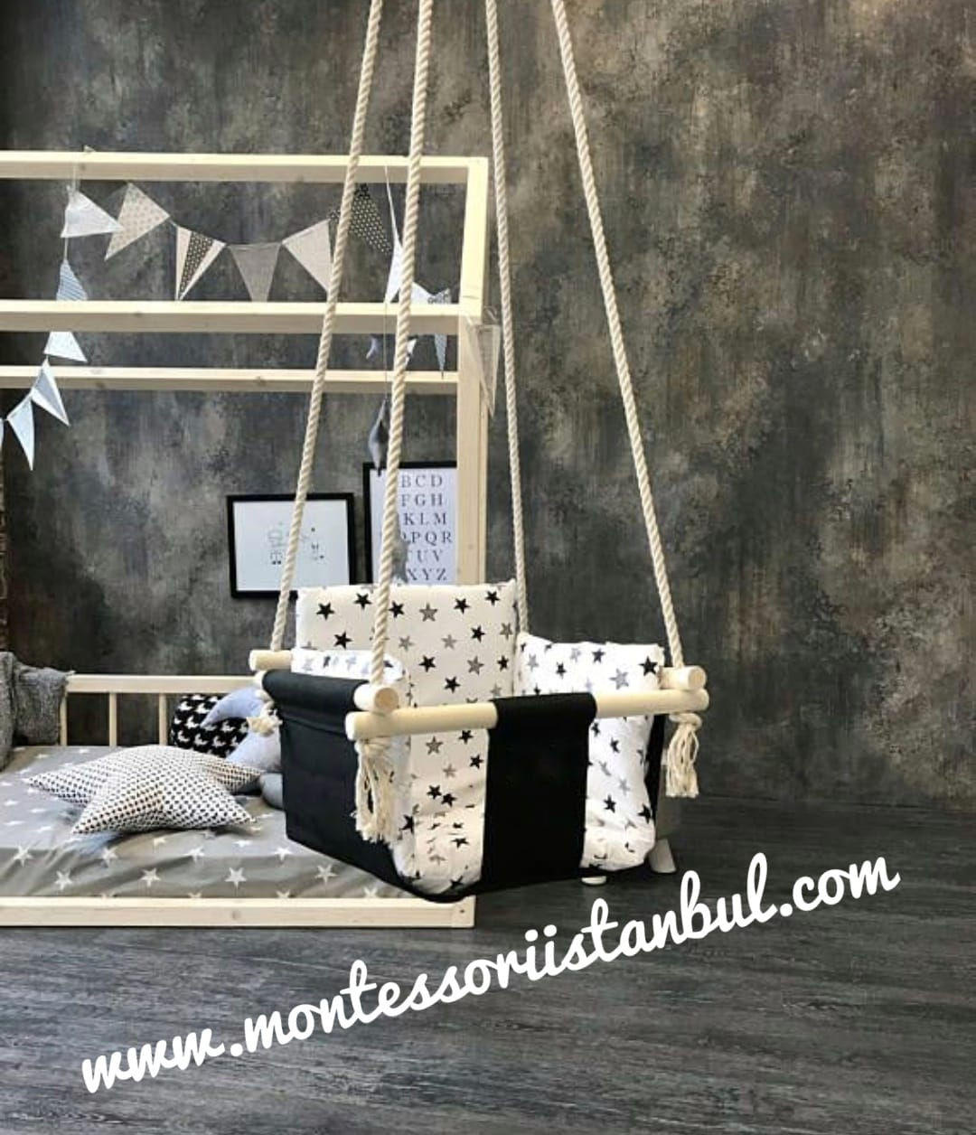 Ürün No: 35054243 Ahşap Salıncak (Aksesuar Dahil)